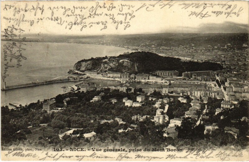 Carte postale ancienne Nice- vue generale France