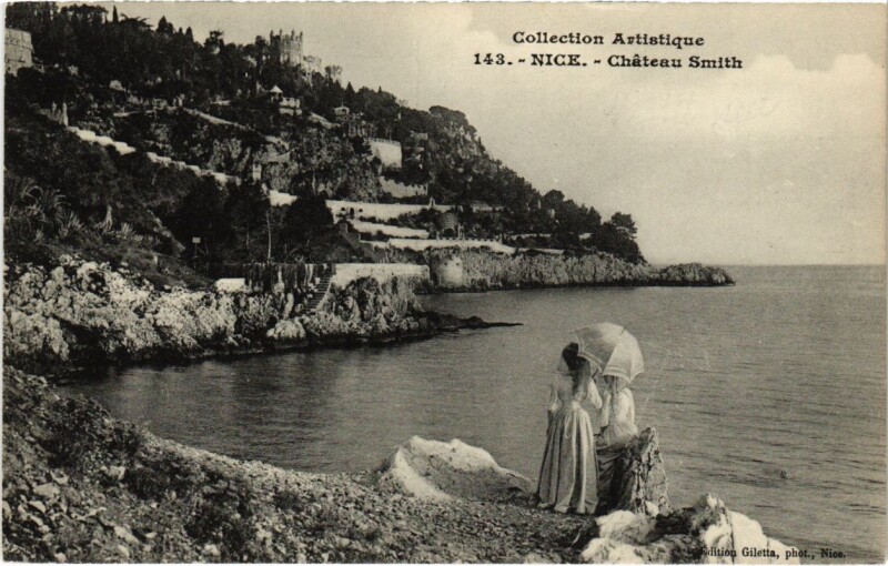 Carte postale ancienne Nice- Chateau Smith France