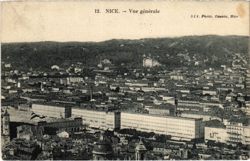Carte postale ancienne Nice- vue generale France