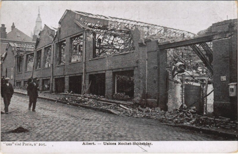 Carte postale ancienne Albert - Usines Rochet-Schneider à Albert