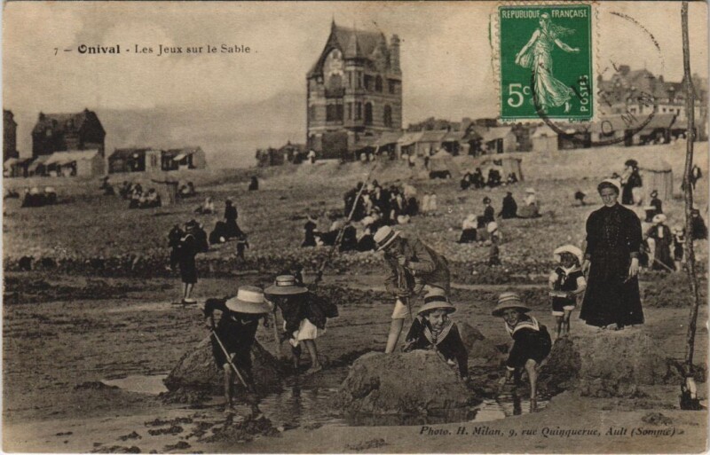Carte postale ancienne Onival - Les Jeux sur le Sable