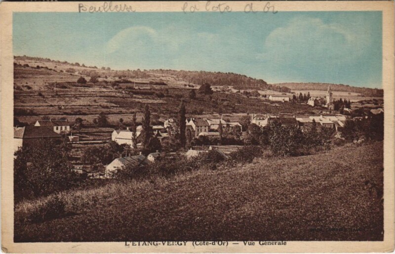 Carte postale ancienne L'Etang-Vergy - Vue Generale à L'Étang-Vergy