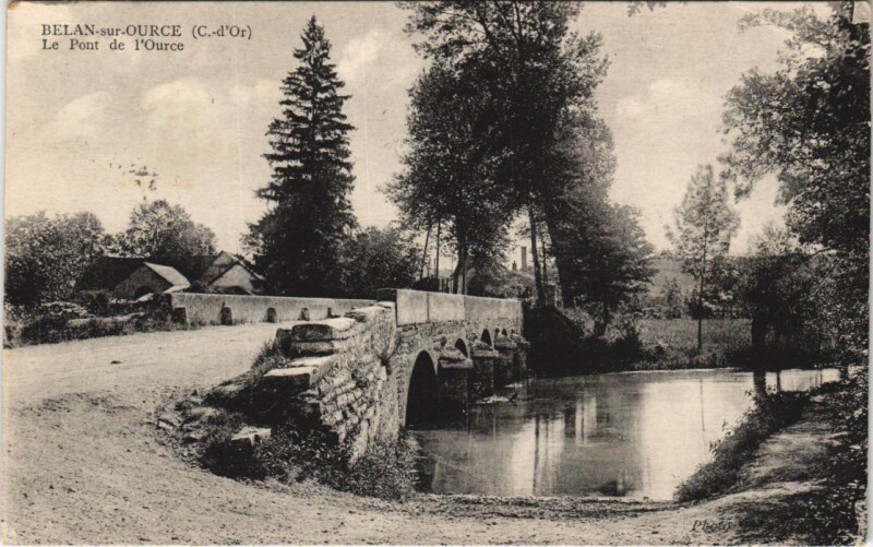 Carte postale ancienne Belan-sur-Ouche Le Pont de l'Ource
