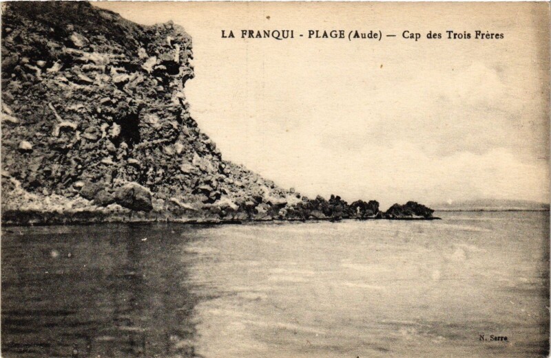Carte postale ancienne La Franqui-Plage Cap des Trois Freres France
