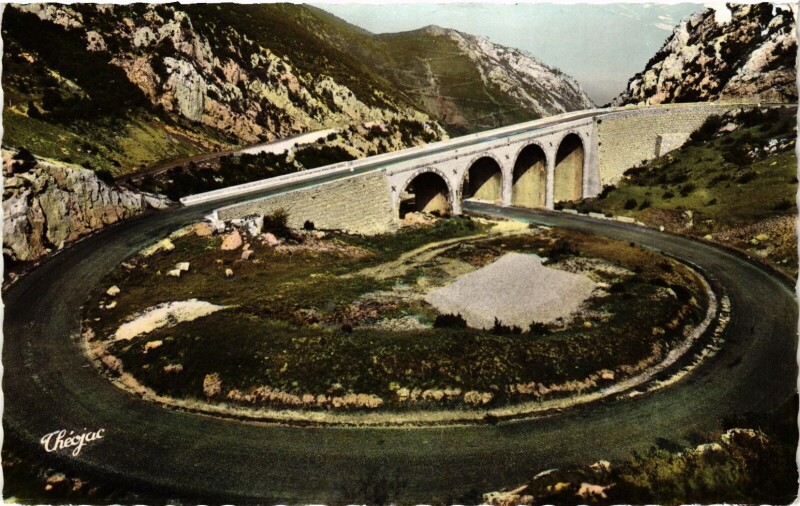 Carte postale ancienne Env.de Quillan Pont de Saint-Louis France à Quillan