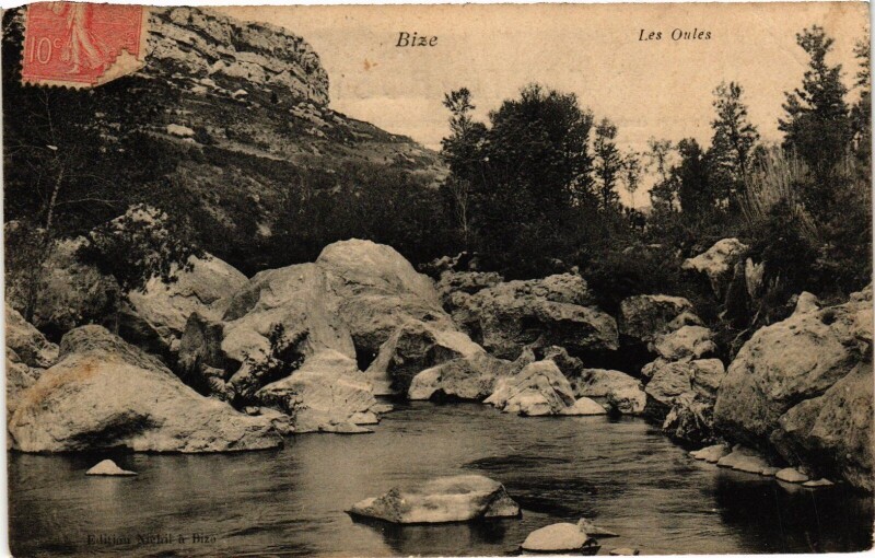 Carte postale ancienne Bize Les Oules France