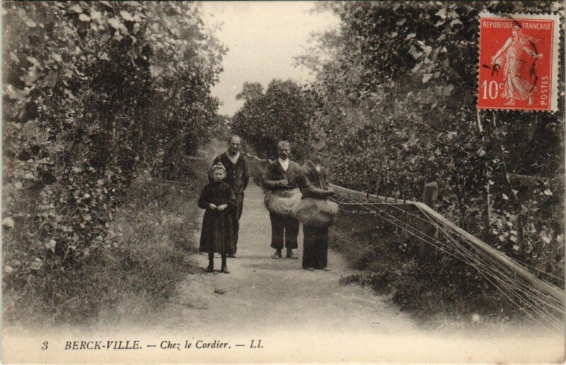 Carte postale ancienne Berck-Plage - Chez le Cordier à Berck