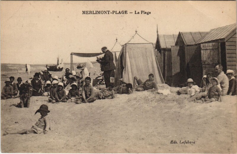Carte postale ancienne Merlimont-Plage-La Plage à Merlimont
