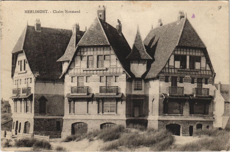Carte postale ancienne Merlimont-Chalet Normand à Merlimont