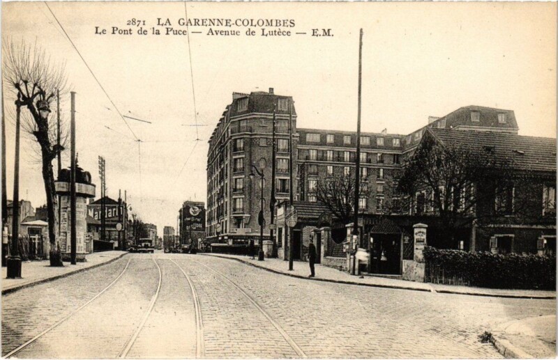 Carte postale ancienne La Garenne-Colombes - Le Pont de la Puce Avenue de Lutéce à La Garenne-Colombes