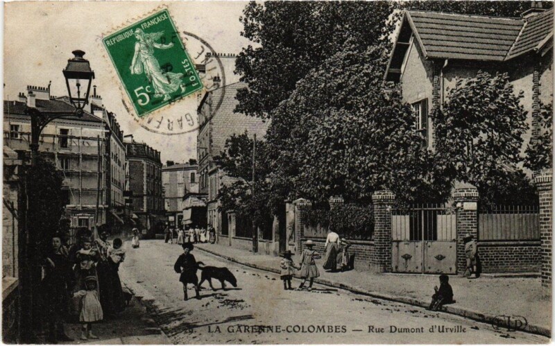 Carte postale ancienne La Garenne-Colombes - Rue de la Pointe à La Garenne-Colombes