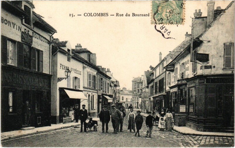 Carte postale ancienne Colombes - Rue du Bournard à Colombes