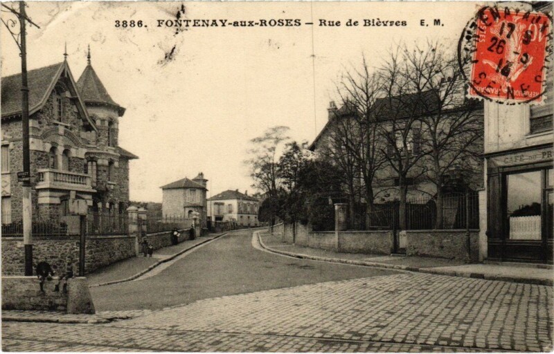 Carte postale ancienne Fontenay-aux-Roses - Rue de Biévres à Fontenay-aux-Roses