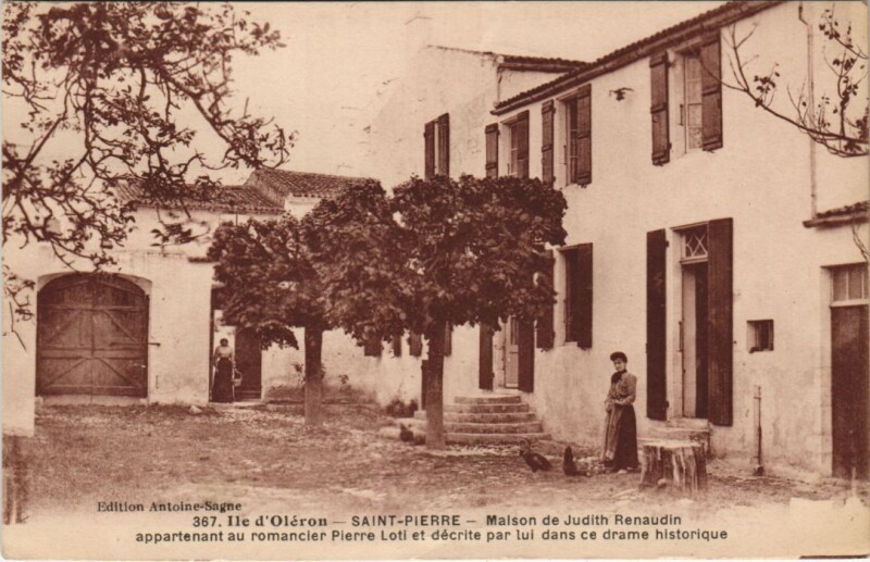 Carte postale ancienne Ile d'Oleron-Saint-Pierre-Maison de Judith Renaudin