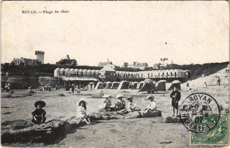 Carte postale ancienne Royan-Plage du chay à Royan