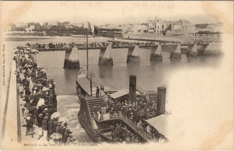 Carte postale ancienne Royan-La Nouvelle Jetée à Royan