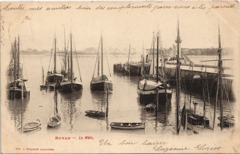 Carte postale ancienne Royan-Le Mole à Royan