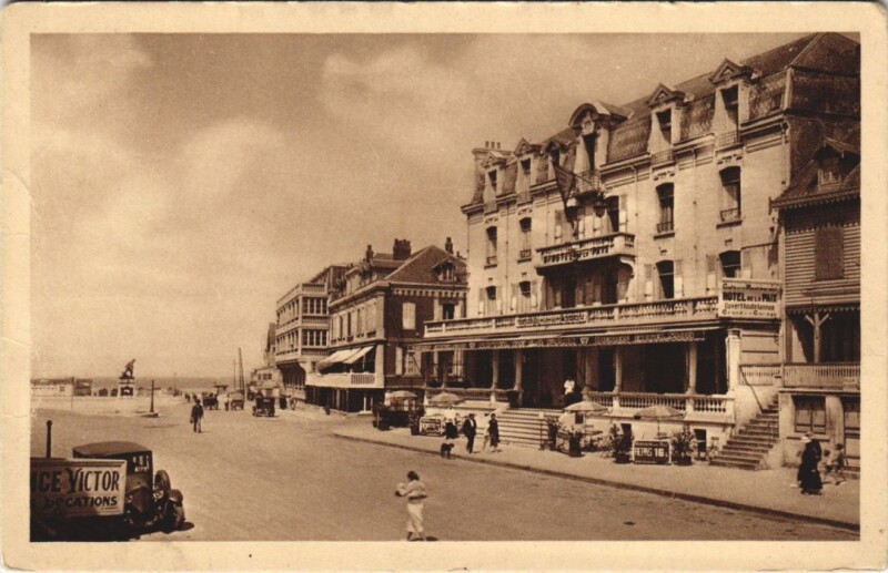 Carte postale ancienne Berck-Plage-Hotel de la Paix à Berck