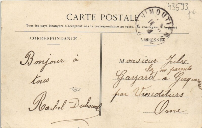 Carte postale ancienne Le Merlerault-La Gare au Merlerault