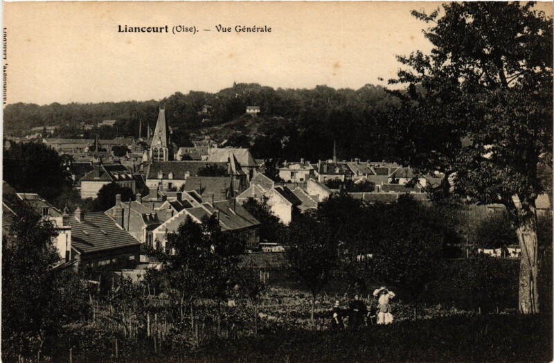 Carte postale ancienne Liancourt Vue Generale France à Liancourt