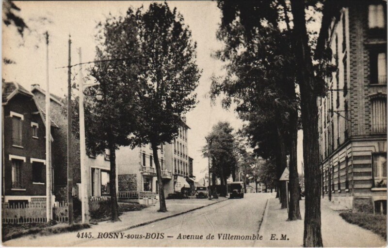 Carte postale ancienne Rosny-sous-Bois - Avenue de Villemomble à Rosny-sous-Bois