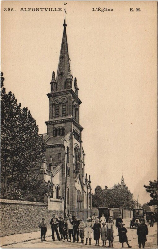 Carte postale ancienne Alfortville - L'Eglise à Alfortville