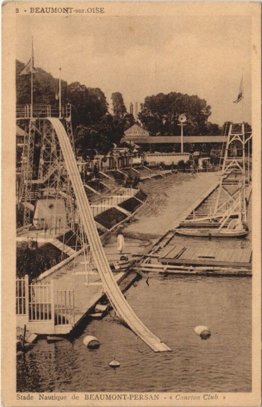 Carte postale ancienne Beaumont-sur-Oise - Stade Nautique de Beaumont-Persan à Beaumont-sur-Oise