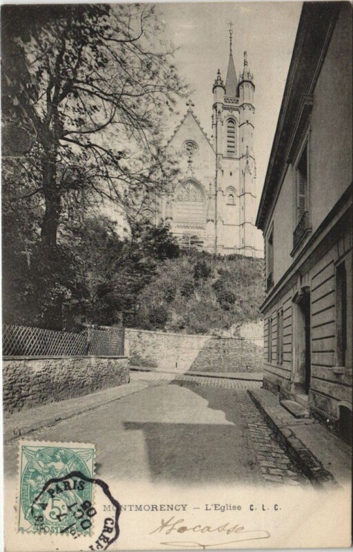 Carte postale ancienne Montmorency - L'Eglise à Montmorency