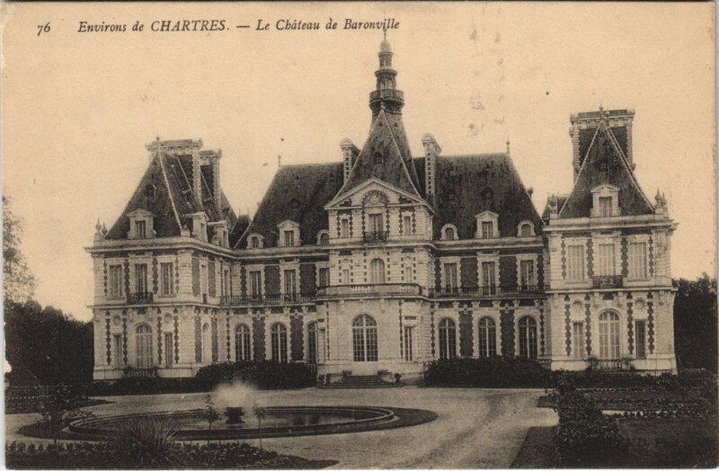 Carte postale ancienne Environs de Chartres - Le Chateau de Baronville à Chartres
