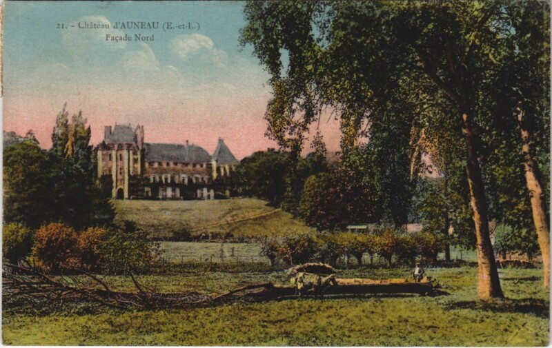 Carte postale ancienne Chateau d'Auneau Facade Nord