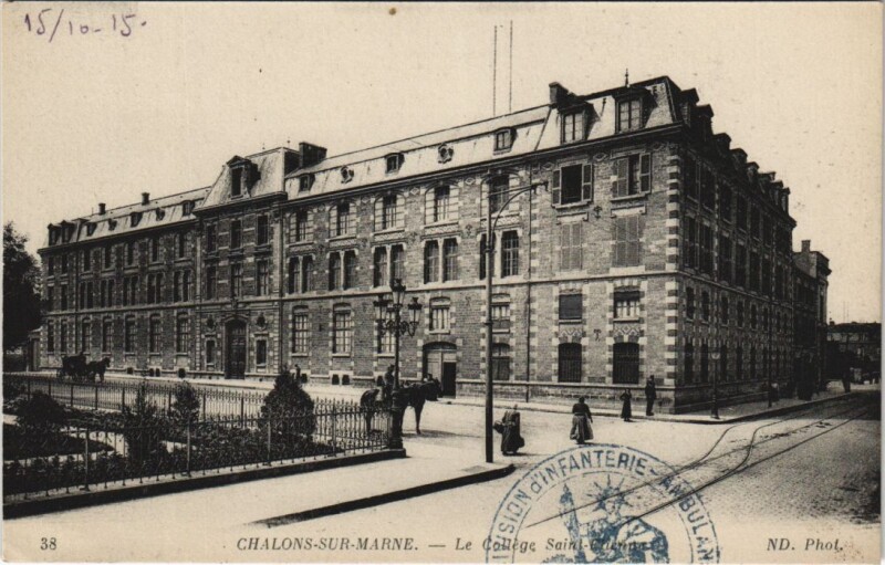 Carte postale ancienne Chalons-sur-Marne - Le College Saint-Elieppe