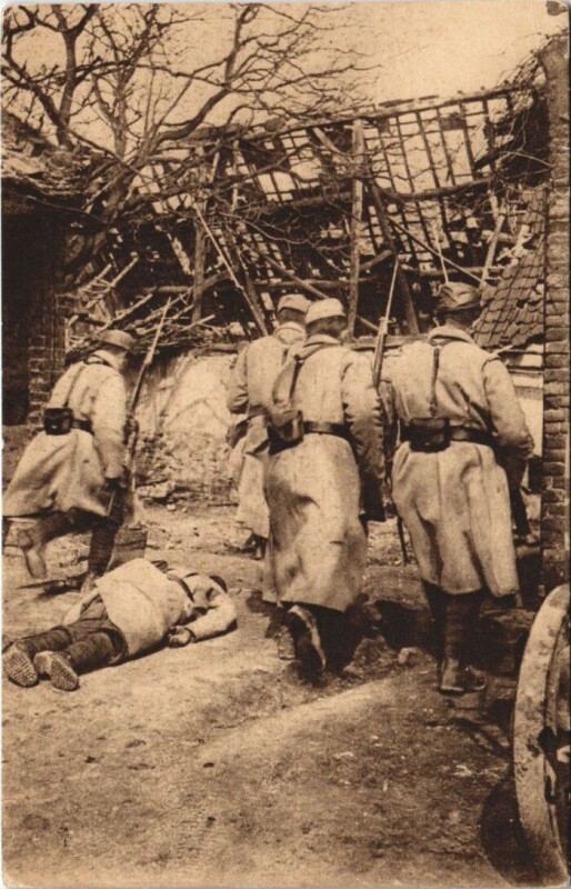 Carte postale ancienne La batalla de Arras à Arras