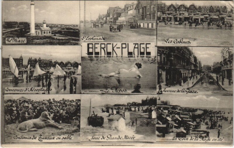 Carte postale ancienne Berck-Plage à Berck