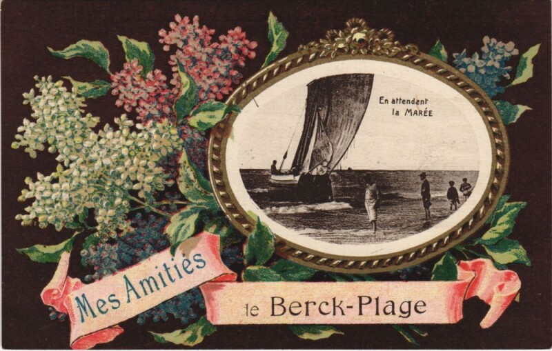 Carte postale ancienne Mes Amitiés de Berck-Plage à Berck