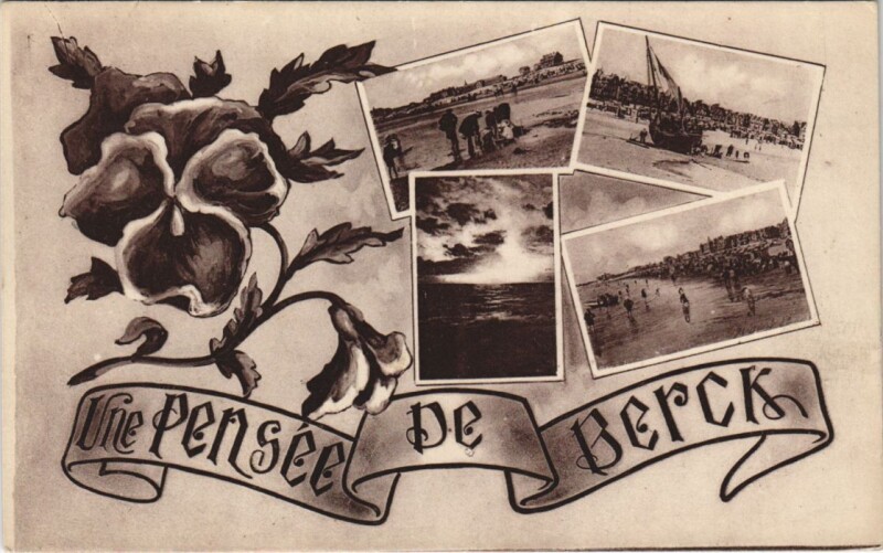 Carte postale ancienne Une Pensée de Berck à Berck