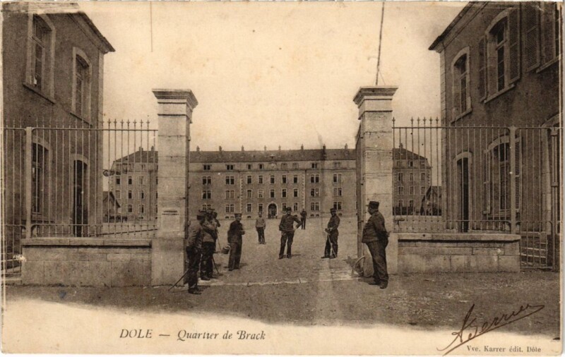 Carte postale ancienne Dole- Quartier de Brack France