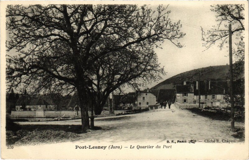 Carte postale ancienne Lons le Saunier- Le Quartie du Port France à Lons-le-Saunier