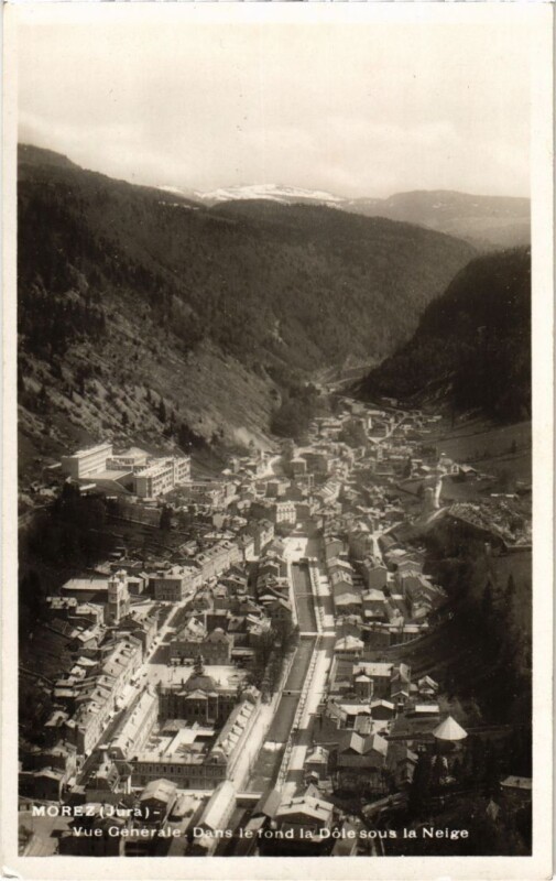 Carte postale ancienne Morez- vue generale France