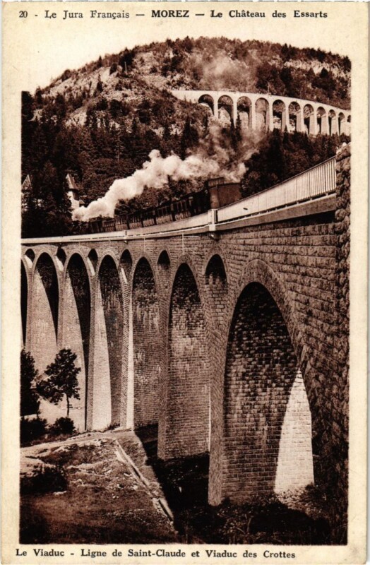Carte postale ancienne Morez- Le Chateau des Essarts France
