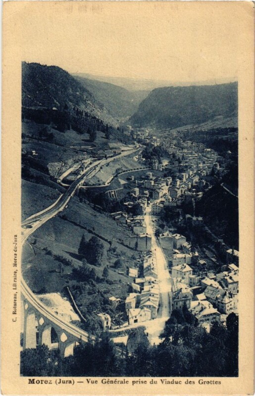 Carte postale ancienne Morez- vue generale France
