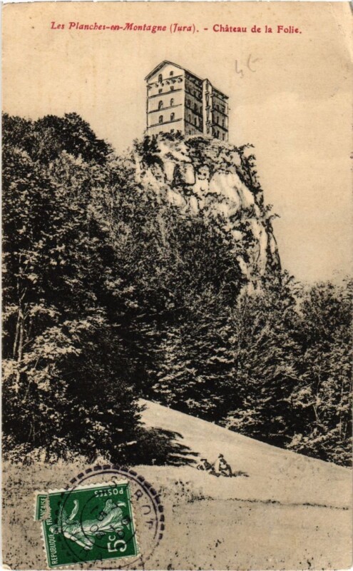 Carte postale ancienne Le Plaches en Montagne- Chateau de la Folie France