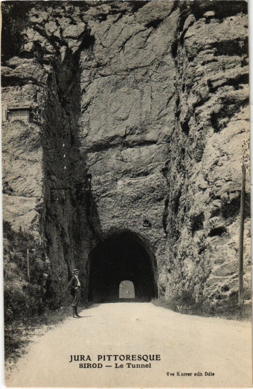 Carte postale ancienne Sirod- Le Tunnel France à Sirod