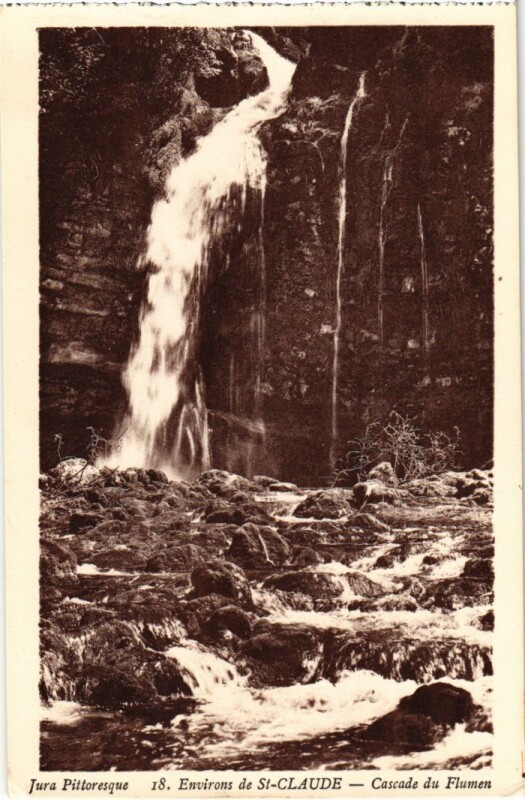Carte postale ancienne Cascade du Flumen France