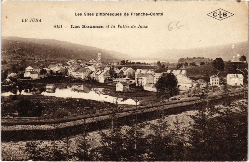 Carte postale ancienne Les Rousses- et la Vallee de Joux France aux Rousses