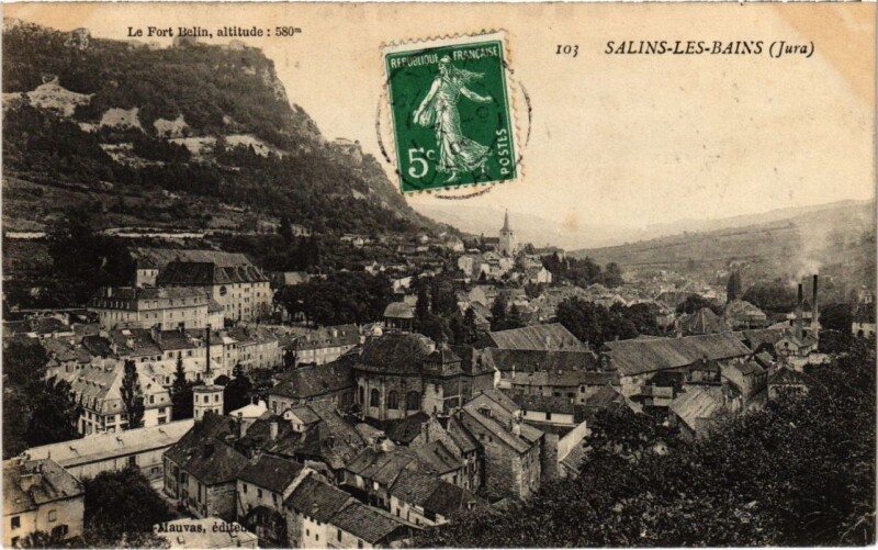 Carte postale ancienne Salins les Bains- France à Salins-les-Bains