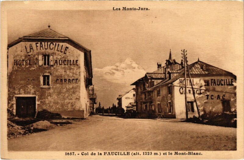 Carte postale ancienne Col de la Faucille et le Mont Blanc France