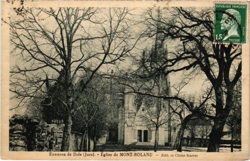 Carte postale ancienne Eglise de Mont Roland France