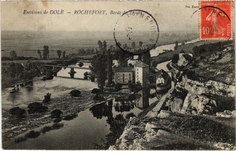 Carte postale ancienne Rochefort-BOrds du Doubs France