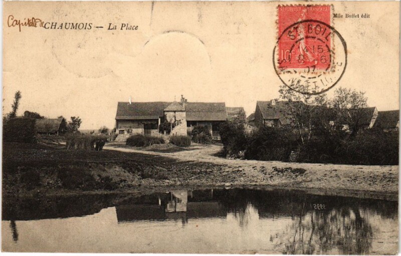 Carte postale ancienne Chaumois- La Place France