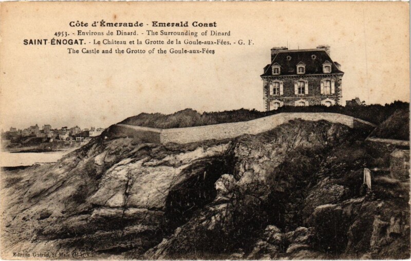 Carte postale ancienne Emerald Coast Env.de Dinard France à Dinard